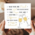 Retirement Card 145x145mm With Kraft Envelope Happy Retiremen