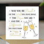 Retirement Card 145x145mm With Kraft Envelope Happy Retiremen
