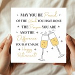 Retirement Card 145x145mm With Kraft Envelope Happy Retiremen