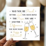 Retirement Card 145x145mm With Kraft Envelope Happy Retiremen
