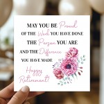 Happy Retirement Card For Colleague Friend Card Kraft Envelope