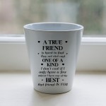 Funny Gift For Best Friend TRUE FRIEND Plant Pot Friendship Gift