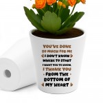 Gift For Best Friend Colleague Volunteer Plant Pot Thank You