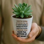 Gift For Best Friend Colleague Volunteer Plant Pot Thank You