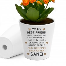 Funny Gift For Best Friend Plant Pot Friendship Gift Best Friend