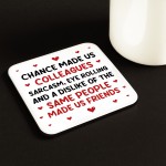 Chance Made Us Colleagues Coaster Leaving New Job Gift Chance Made Us Colleagues Coaster Leaving New Job Gift