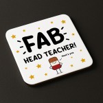 Gift For Head Teacher Fab Head Teacher Coaster Funny Gift Gift For Head Teacher Fab Head Teacher Coaster Funny Gift
