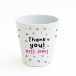 Thank You Gift For Teacher Personalised Floral Plant Pot