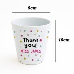 Thank You Gift For Teacher Personalised Floral Plant Pot