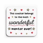 Mentor Coaster Thank You Gift For Mentor Appreciation Gift