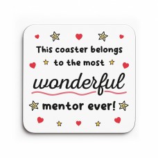 Mentor Coaster Thank You Gift For Mentor Appreciation Gift