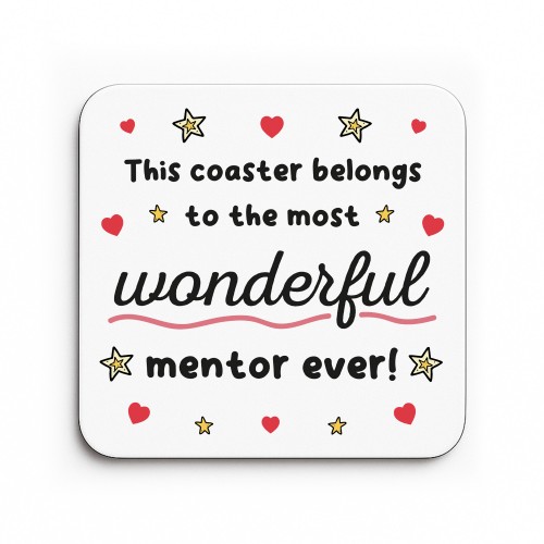 Mentor Coaster Thank You Gift For Mentor Appreciation Gift
