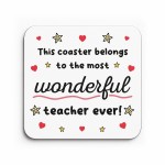 Teacher Coaster Thank You Gift For Teacher Appreciation Gift Teacher Coaster Thank You Gift For Teacher Appreciation Gift