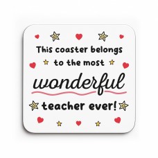 Teacher Coaster Thank You Gift For Teacher Appreciation Gift
