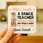 Dance Teacher Coaster Personalised Thank You Dance Teacher Gift  Dance Teacher Coaster Personalised Thank You Dance Teacher Gift