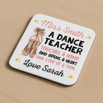 Dance Teacher Coaster Personalised Thank You Dance Teacher Gift  Dance Teacher Coaster Personalised Thank You Dance Teacher Gift