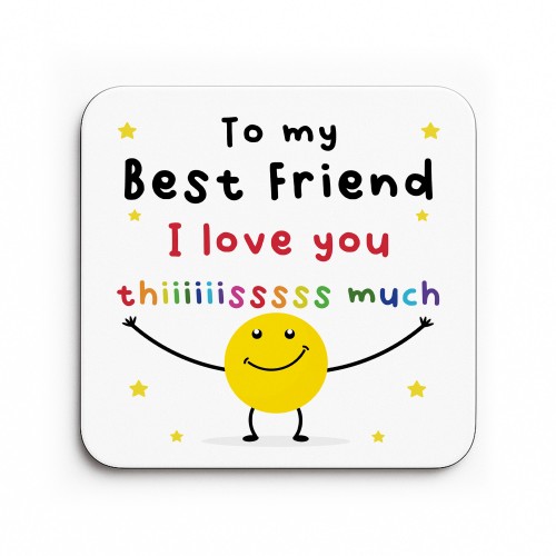 Funny Gift For Best Friend Coaster Friendship Gift Birthday Funny Gift For Best Friend Coaster Friendship Gift Birthday