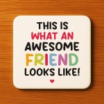 Funny Gift For Best Friend Coaster Best Friend Birthday Gift
