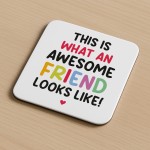 Funny Gift For Best Friend Coaster Best Friend Birthday Gift