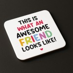 Funny Gift For Best Friend Coaster Best Friend Birthday Gift