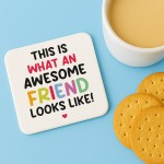 Funny Gift For Best Friend Coaster Best Friend Birthday Gift