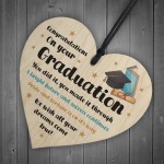 Graduation Congratulations Wooden Heart University Graduate Gift