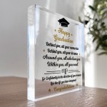 Happy Graduation Plaque Congratulations Graduate Degree Gift 