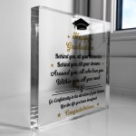 Happy Graduation Plaque Congratulations Graduate Degree Gift 