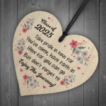 Graduation Class of Wooden Hanging Heart Keepsake