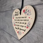 Graduation Class of Wooden Hanging Heart Keepsake