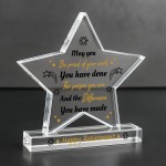 Happy Retirement Gifts for Women Men Unique Acrylic Star Plaque 
