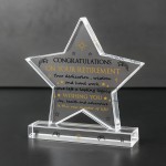 Retirement Gifts for Women Men Unique Acrylic Star Plaque