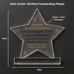 Congratulations Retirement Gifts for Women Men Acrylic Star