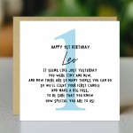 Personalised Happy 1st Birthday Card Son Grandson Nephew Godson 