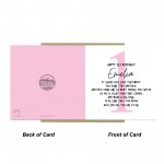 Personalised Happy 1st Birthday Card Daughter Granddaughter