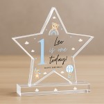Personalised 1st Birthday Gift For Baby Boy ONE TODAY Star