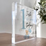 Personalised 1 Today 1st Birthday Gift For Son Acrylic Plaque