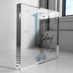Personalised 1 Today 1st Birthday Gift For Son Acrylic Plaque