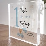Personalised 1 Today 1st Birthday Gift For Son Acrylic Plaque