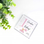 1st Birthday Gift For Baby Girl ONE TODAY Personalised Plaque
