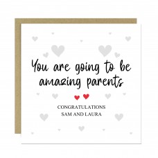 Pregnancy Card Personalised You Are Going To Be Amazing Parents