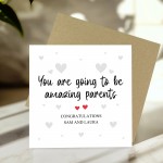 Pregnancy Card Personalised You Are Going To Be Amazing Parents