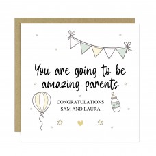 Personalised Pregnancy Card You Are Going To Be Amazing Parents
