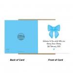 Welcome To The World Little One Baby Boy Card Personalised