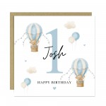 1st Birthday Card Baby Boy Personalised First Birthday Card
