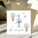 1st Birthday Card Baby Boy Personalised First Birthday Card