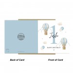 1st Birthday Card Baby Boy Personalised First Birthday Card