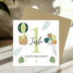 Personalised 1st Birthday Card Baby Boy First Birthday Card Boys