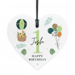 1st Birthday Gift For Son Grandson Nephew Heart Plaque 1st Birthday Gift For Son Grandson Nephew Heart Plaque