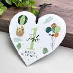 1st Birthday Gift For Son Grandson Nephew Heart Plaque 1st Birthday Gift For Son Grandson Nephew Heart Plaque